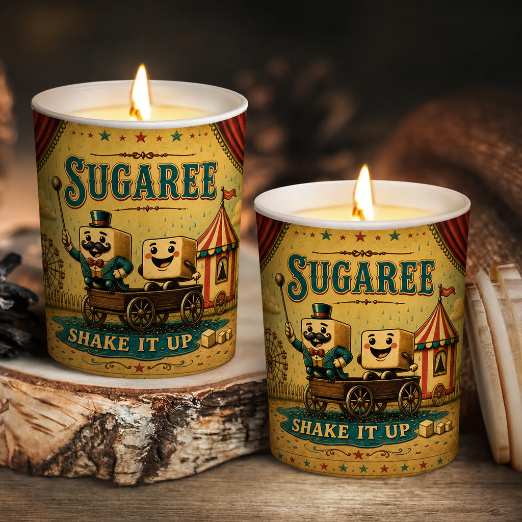 Sugaree Song Illustration Scented Candle - Unique Christmas Gift for Grateful Dead Fans