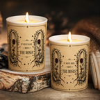 It Must Have Been the Roses Song Illustration Scented Candle - Unique Christmas Gift for Grateful Dead Fans