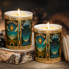 Box of Rain Song Illustration Scented Candle - Unique Christmas Gift for Grateful Dead Fans
