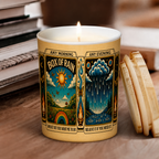 Box of Rain Song Illustration Scented Candle - Unique Christmas Gift for Grateful Dead Fans
