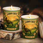 Lawn Boy Song Illustration Scented Candle - Unique Christmas Gift for Phish Fans