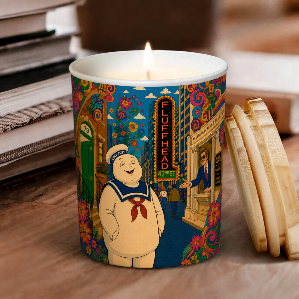 Fluffhead Song Illustration Scented Candle - Unique Christmas Gift for Phish Fans