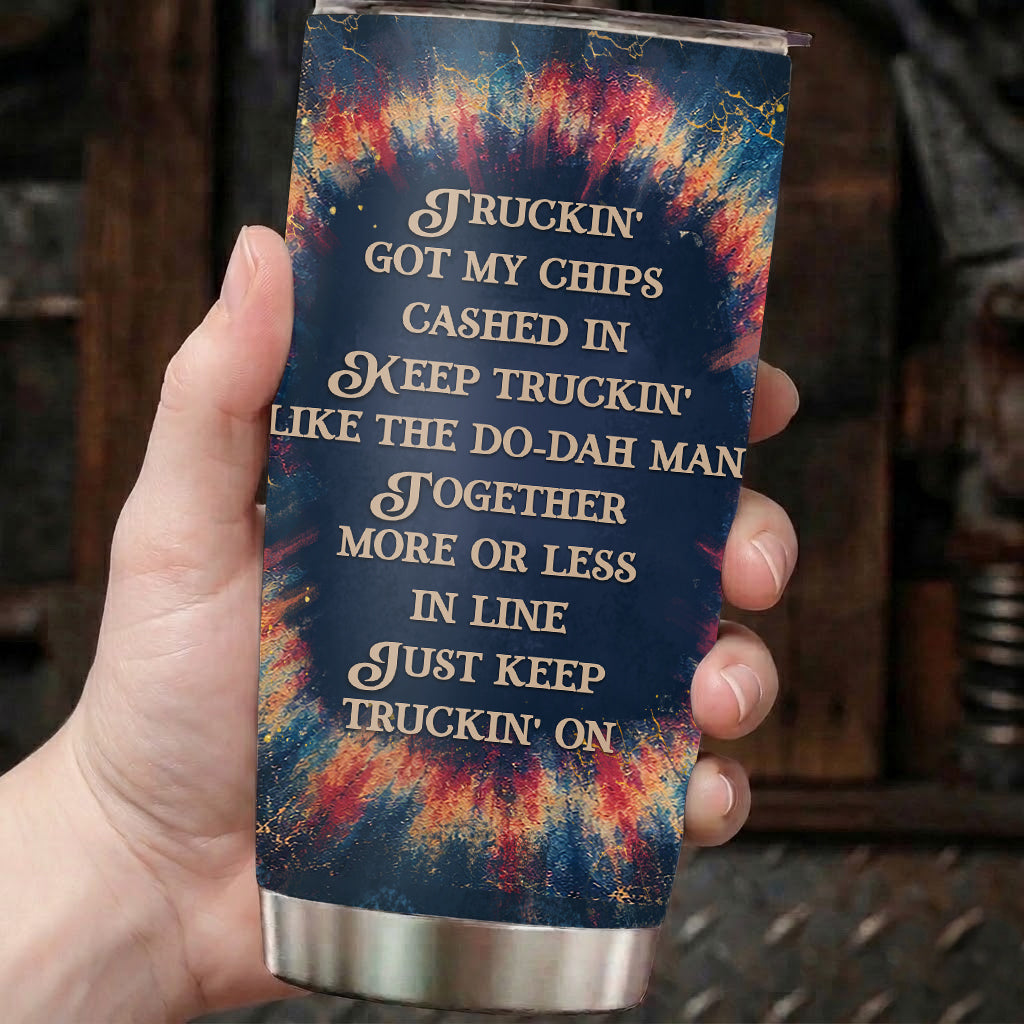 GD Truckin' Lyrics 20Oz Tumbler - Deadhead Unique Gift