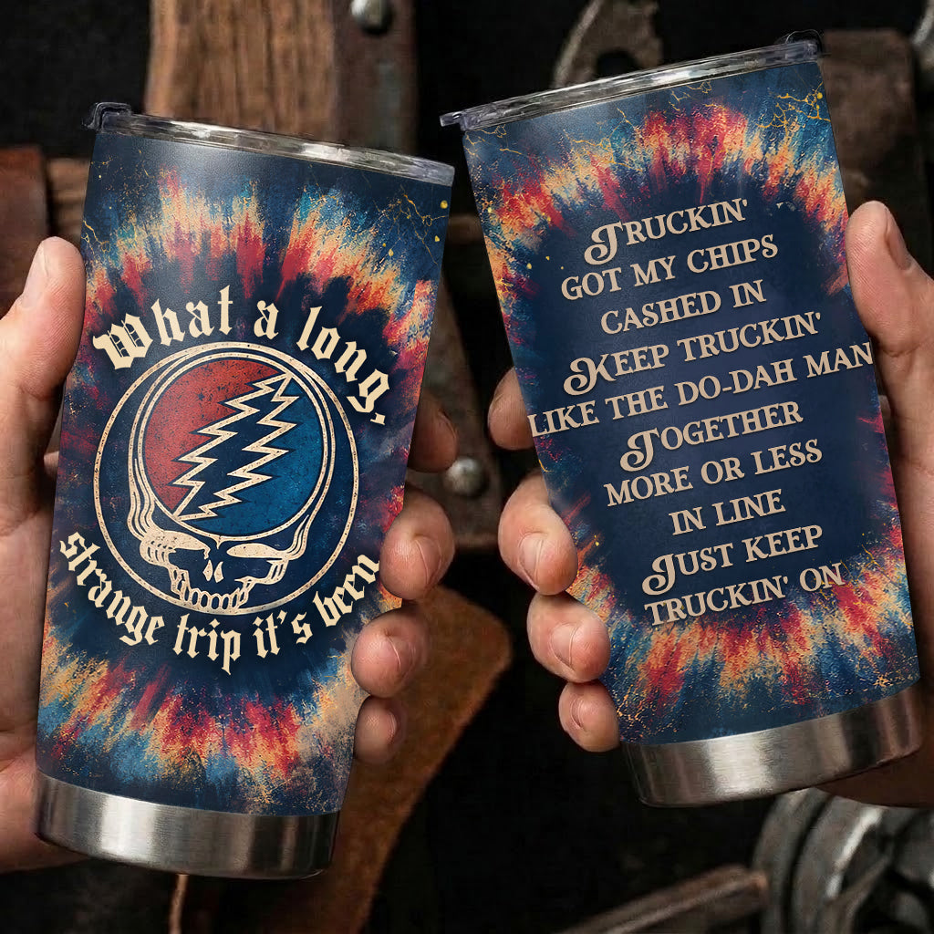 GD Truckin' Lyrics 20Oz Tumbler - Deadhead Unique Gift