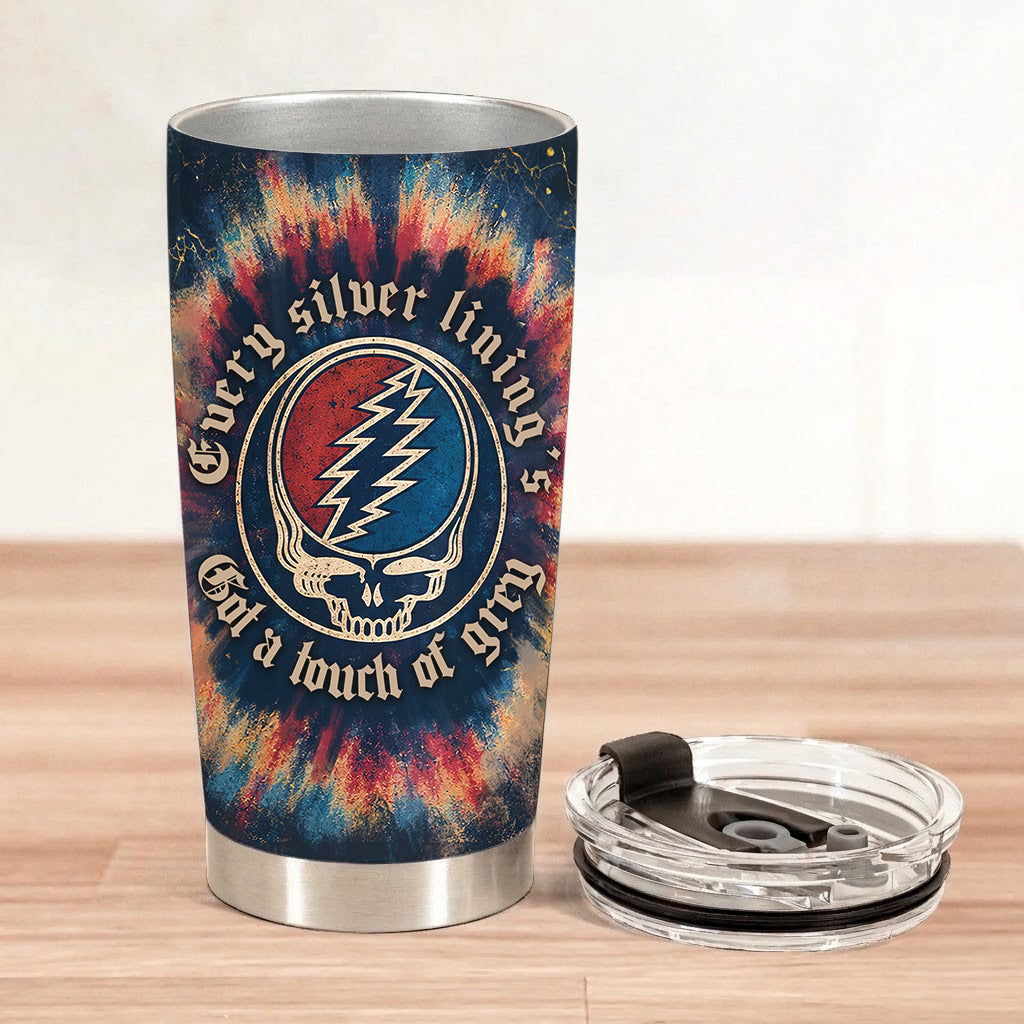 Touch of Grey Lyrics 20Oz Tumbler - Deadhead Unique Gift - Christmas Gifts for Fans, Parents
