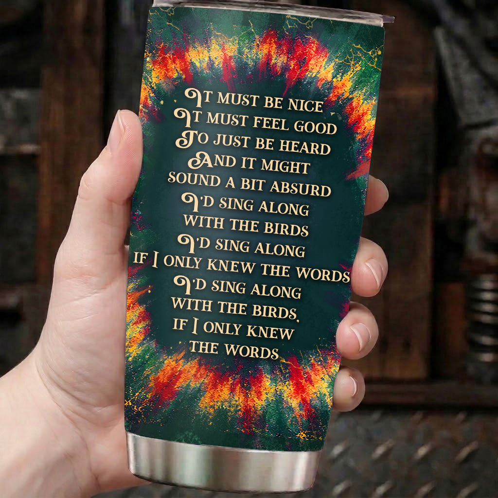 Gild the Lily Lyrics 20Oz Tumbler - Billy Strings Unique Gift - Christmas Gifts for Fans